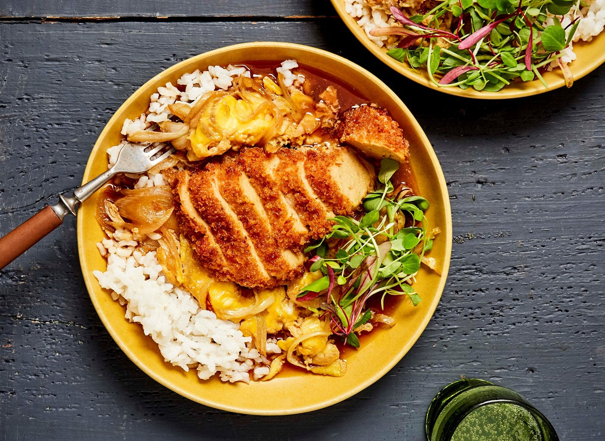 Mr. Cook Katsudon Recipe from The Herbivorous Butcher Cookbook