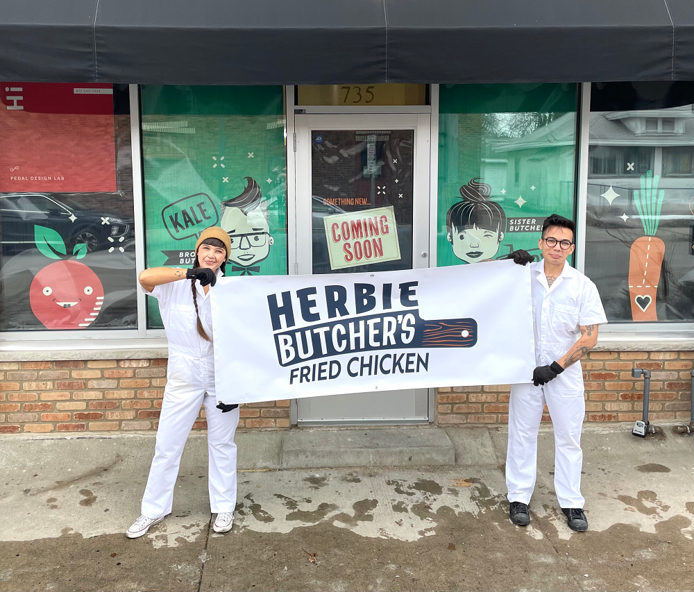 We're opening a vegan fried chicken restaurant!