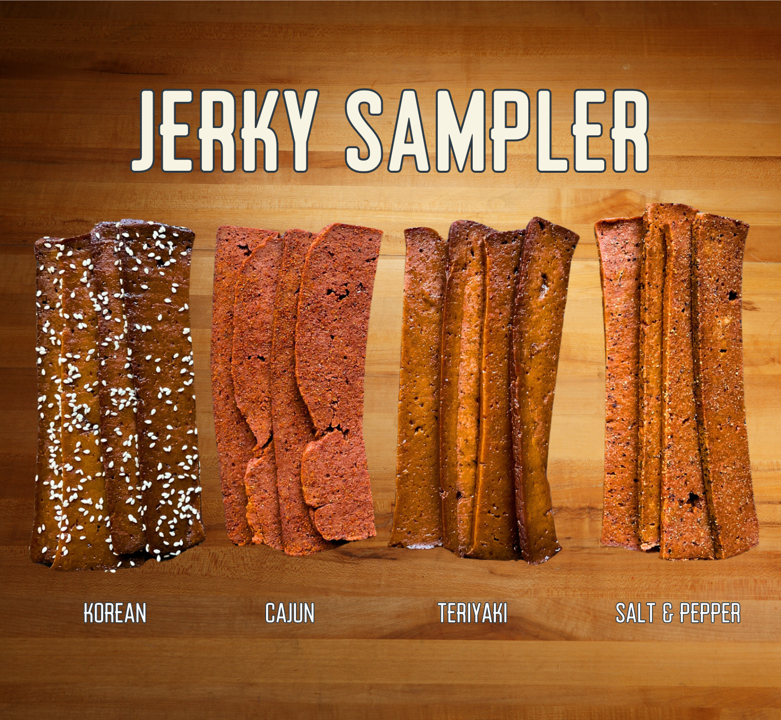 ケ*ウ様 Butcher ProductS Jerky Sampler (18oz) – The Herbivorous Butcher