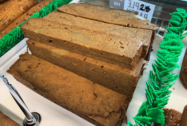 stacked slices of vegan bacon
