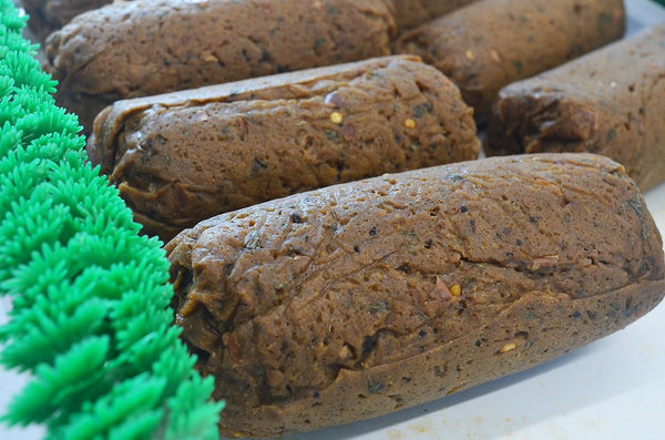 logs of vegan breakfast sausage